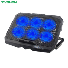 6 Fan Laptop Cooling Stand Adjustable USB Port Laptop Cooler