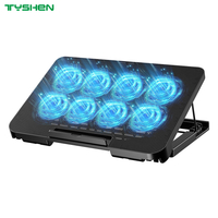 8 Fan Laptop Cooling Stand Adjustable USB Port Laptop Cooler