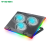 Adjustable 3-Fan Laptop Cooling Pad with Phone Holder
