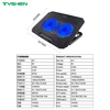 RGB 14CM Speed Control 2 Fan Laptop Cooling Stand