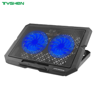 14CM 2 Fan Adjustable USB Laptop Cooling Stand