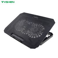 Fixed Speed 14CM 2 Fan RGB USB Laptop Cooling Stand