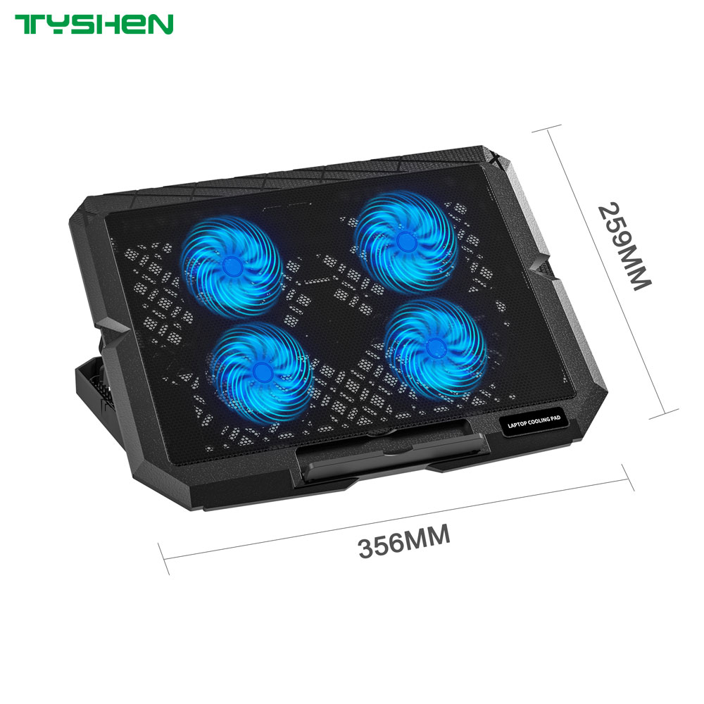 4 Fan Dual USB Adjustable Laptop Cooling Stand