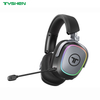 50mm Tri Mode RGB Gaming Headset 2.4G Bluetooth Wireless Wired Noise Cancelling Microphone