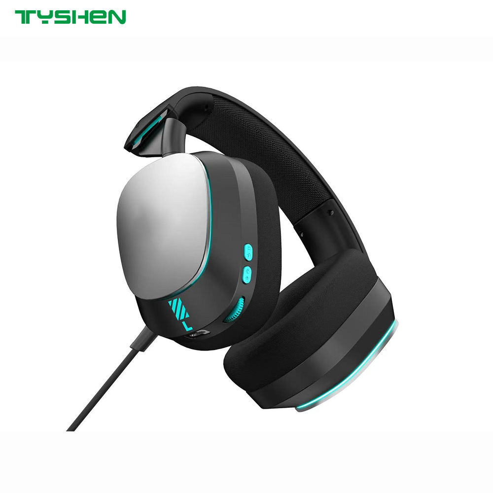 50mm Tri-Mode RGB Gaming Headset 2.4G Bluetooth Wireless Noise Cancelling Microphone