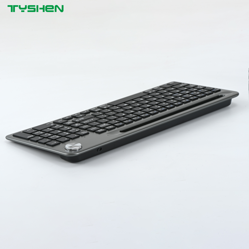 Wireless Keyboard with Multi-Device Control and Control Knob