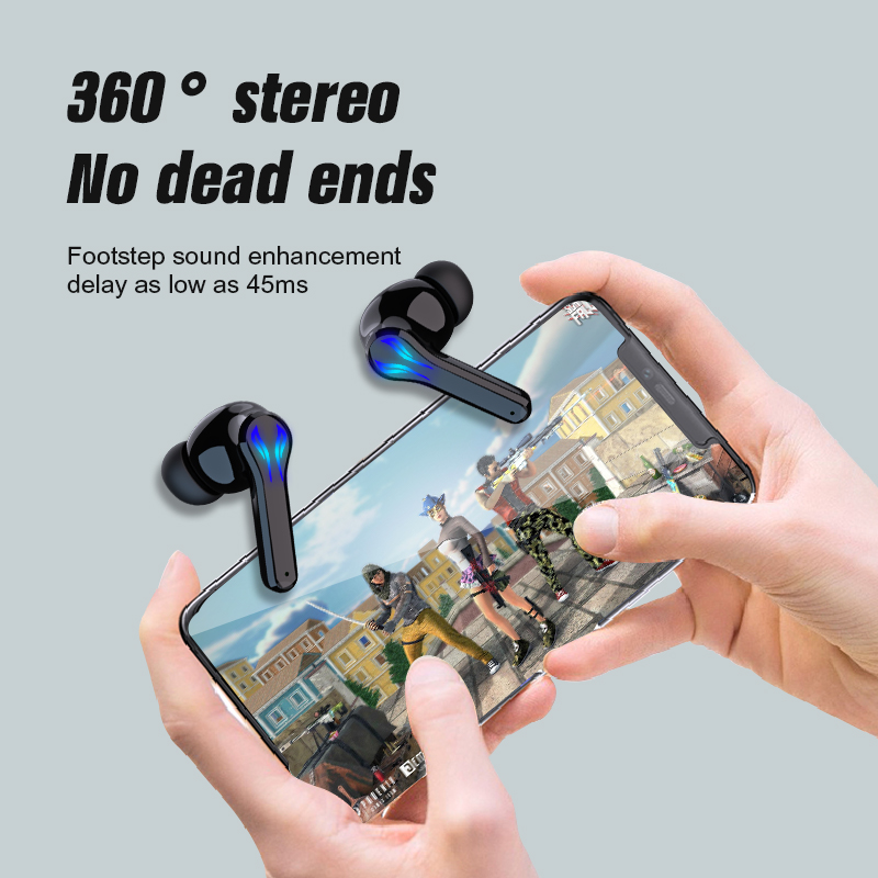 TWS Wireless Earbud For Gaming Bluetooth 5.1 Version