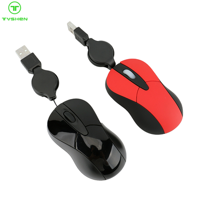 Computer Mini Size Mouse with Retractable Cable,Quality Model