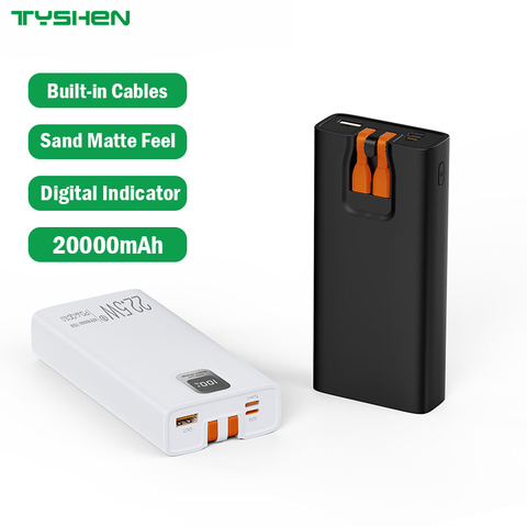 20000mAh Quick Charge Power Bank with Type-C&Lighting Cable Output