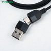 4 in1 100W/240W Fast Charging Cable Multi Port USB Cable for Phone/Laptop/Tablet