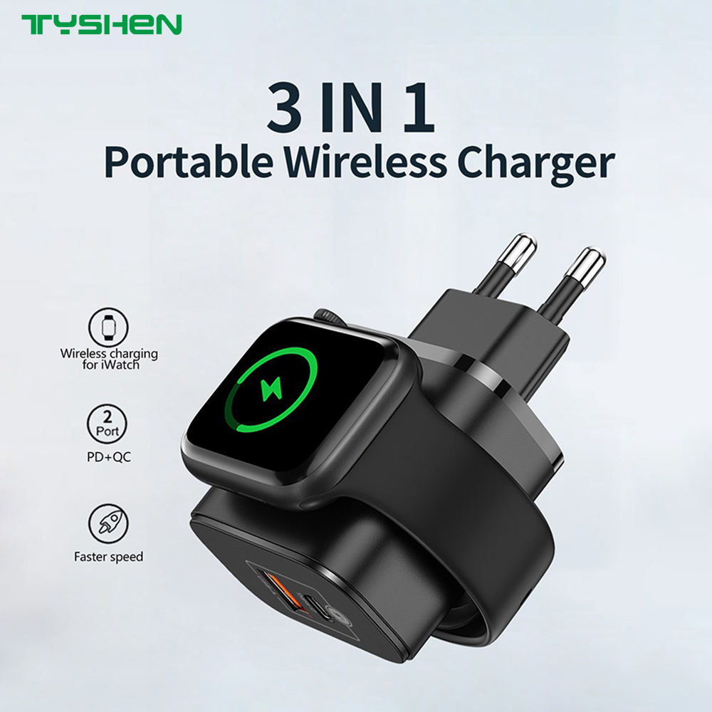 23W/30W 3-in-1 Ap/ple Watch Wireless Charging Gallium Nitride Fast Charger