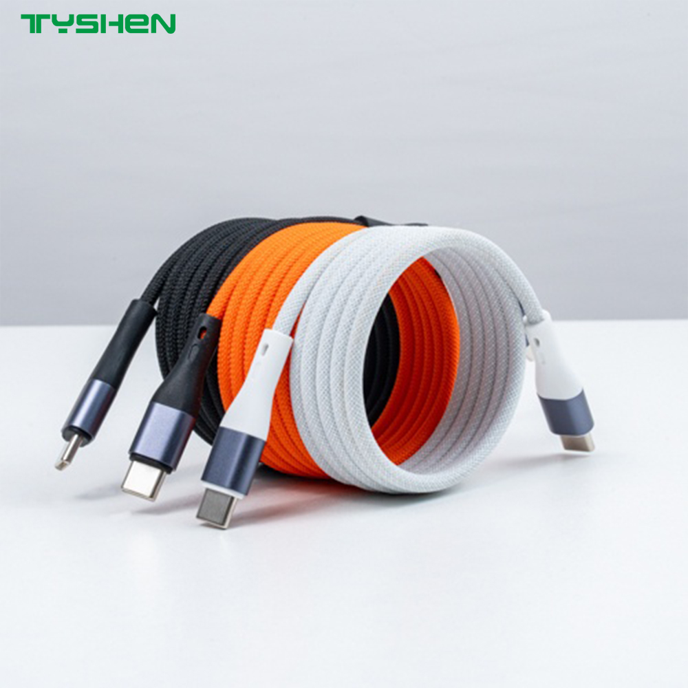 27W/60W Magnetic Braided Fast Charging Cable for iP/hone And/roid