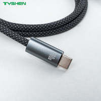 100W E-MARK PVC Braided USB-C to USB-C Fast Charging Cable