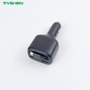 80W Digital Display Car Charger Retractable Cable USB-A USB-C Fast Charging