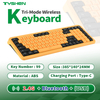 OEM Tri-Mode Wireless 99 Keys Office Keyboard with Bluetooth and USB