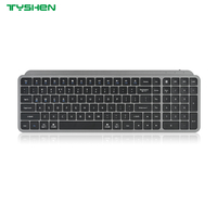 Full Size Dual Mode Wireless Keyboard 2.4G Bluetooth OEM Office Use