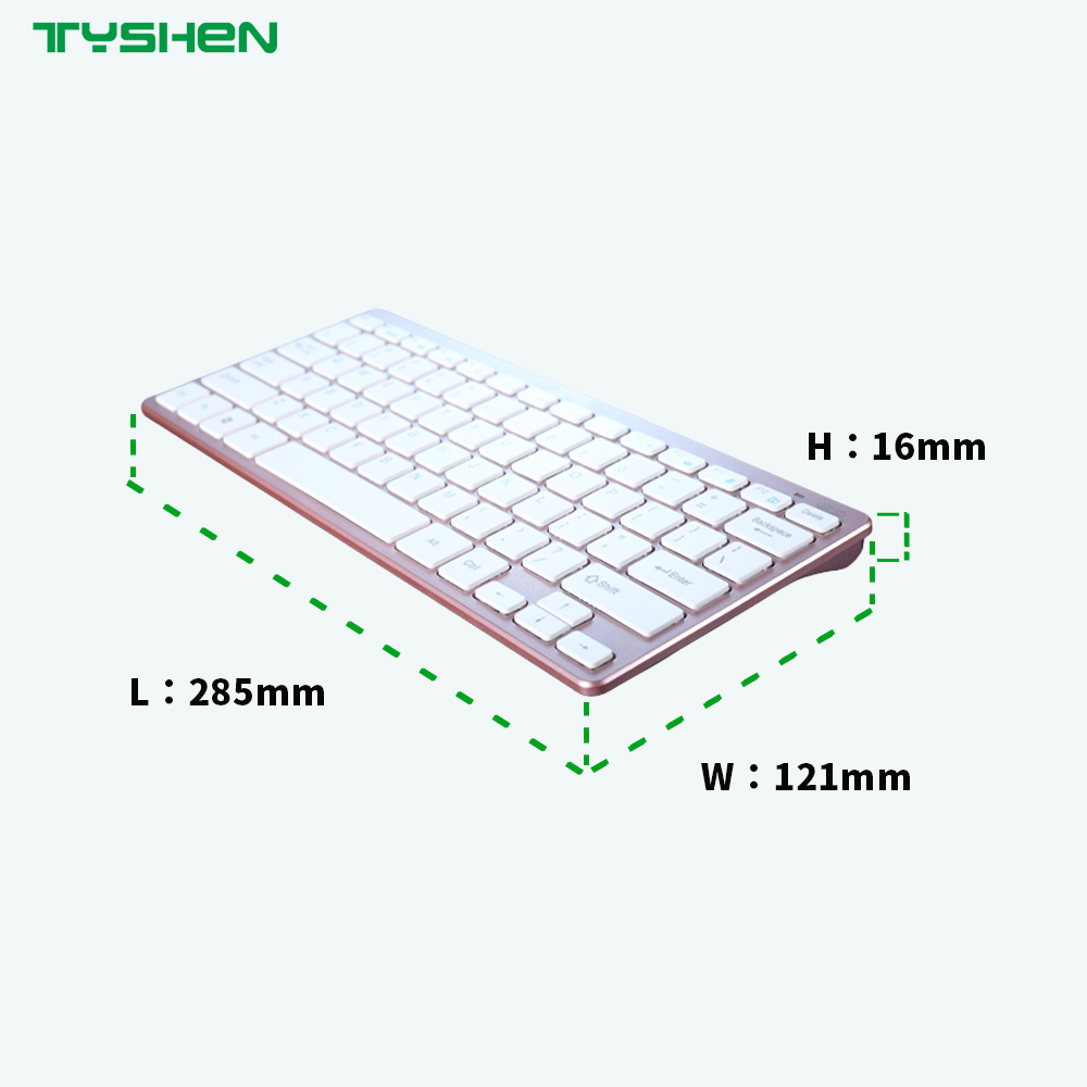OEM Rechargeable 2.4G Compact Wireless Scissor Portable Office Typing Keyboard
