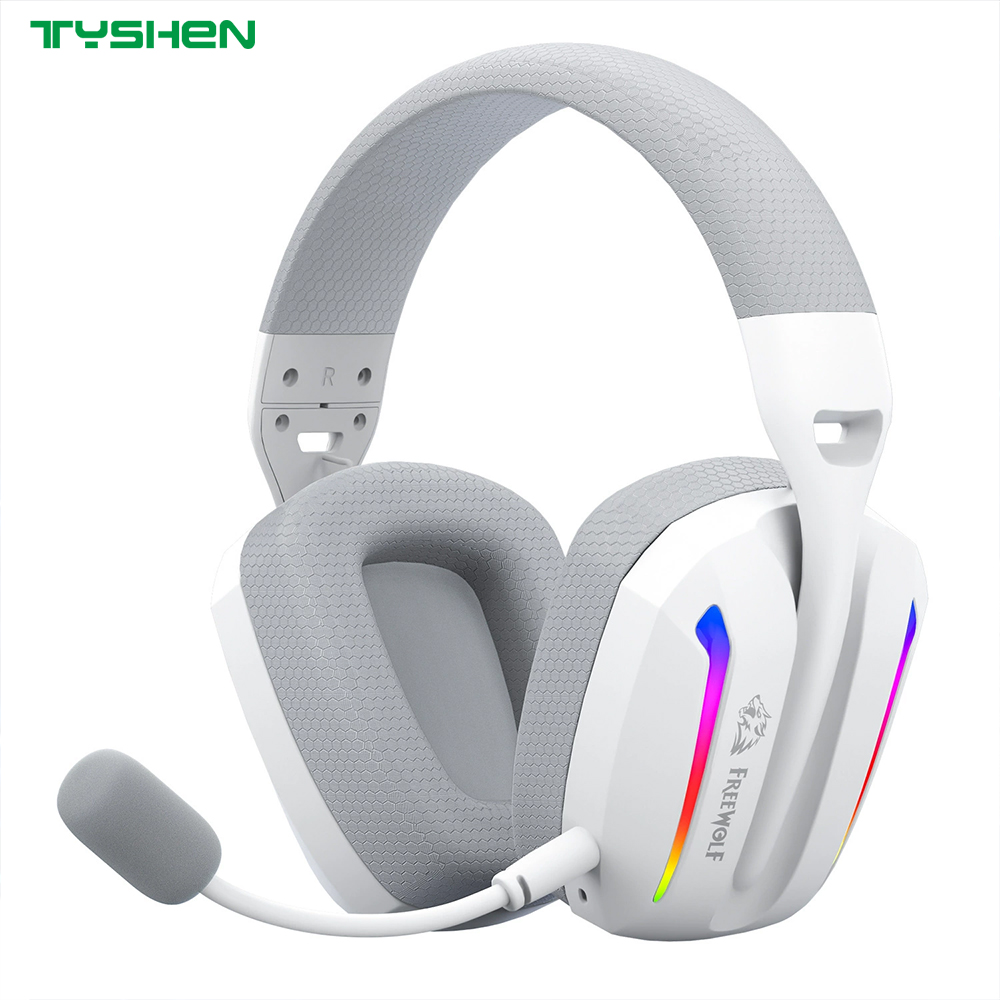 RGB Wireless Headset 5.1 Audio Bluetooth Headphones With Detachable Noise Cancelling Microphone
