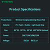 15W Wireless Charging RGB Gaming Mouse Pad with Touch Control