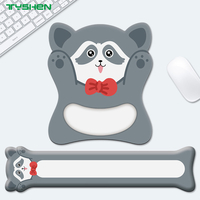 Cartoon Animal Keyboard Wrist Rest and Mouse Pad Set with Custom Logo Printing