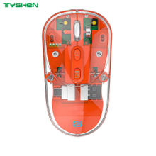 Transparent 2.4G & Bluetooth Dual-Mode 6 Keys Adjustable DPI Type-C Mouse