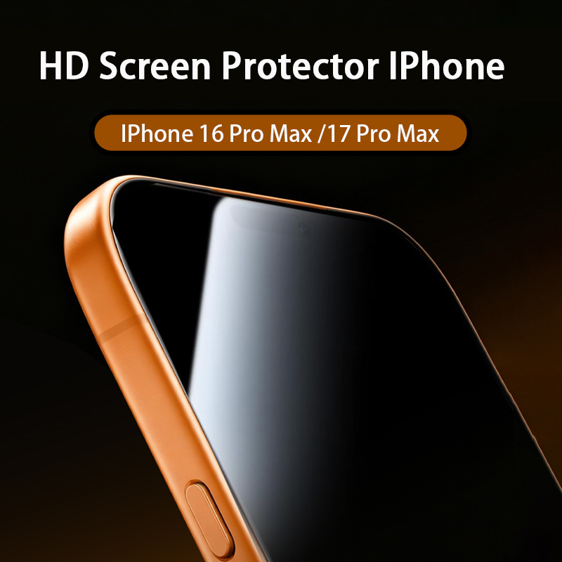 Factory Wholesale Clear Tempered Glass Screen Protector for iPhone 16 Pro Max 17 Pro Max HD Anti Fingerprint