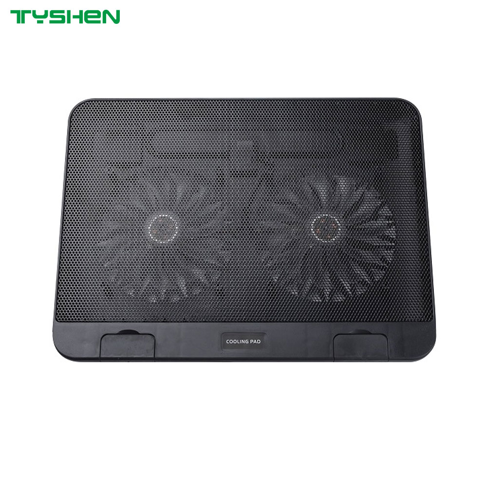 Dual Fan Industrial Metal Mesh High Efficiency Cooling Stand for 17-Inch Laptop