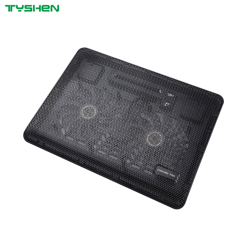 Wholesale Dual Fan LED Quiet USB Powered Slim Laptop Cooling Fan