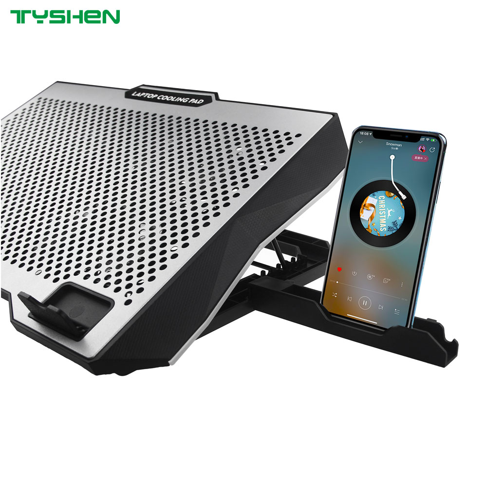 8-Fan Adjustable Gaming Laptop Cooling Fan with Dual USB