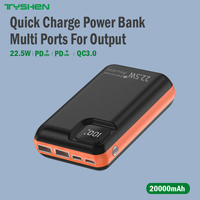 20000mAh Quick Charge Power Bank, 22.5W, PD20W, PD18W, QC3.0 Compatible