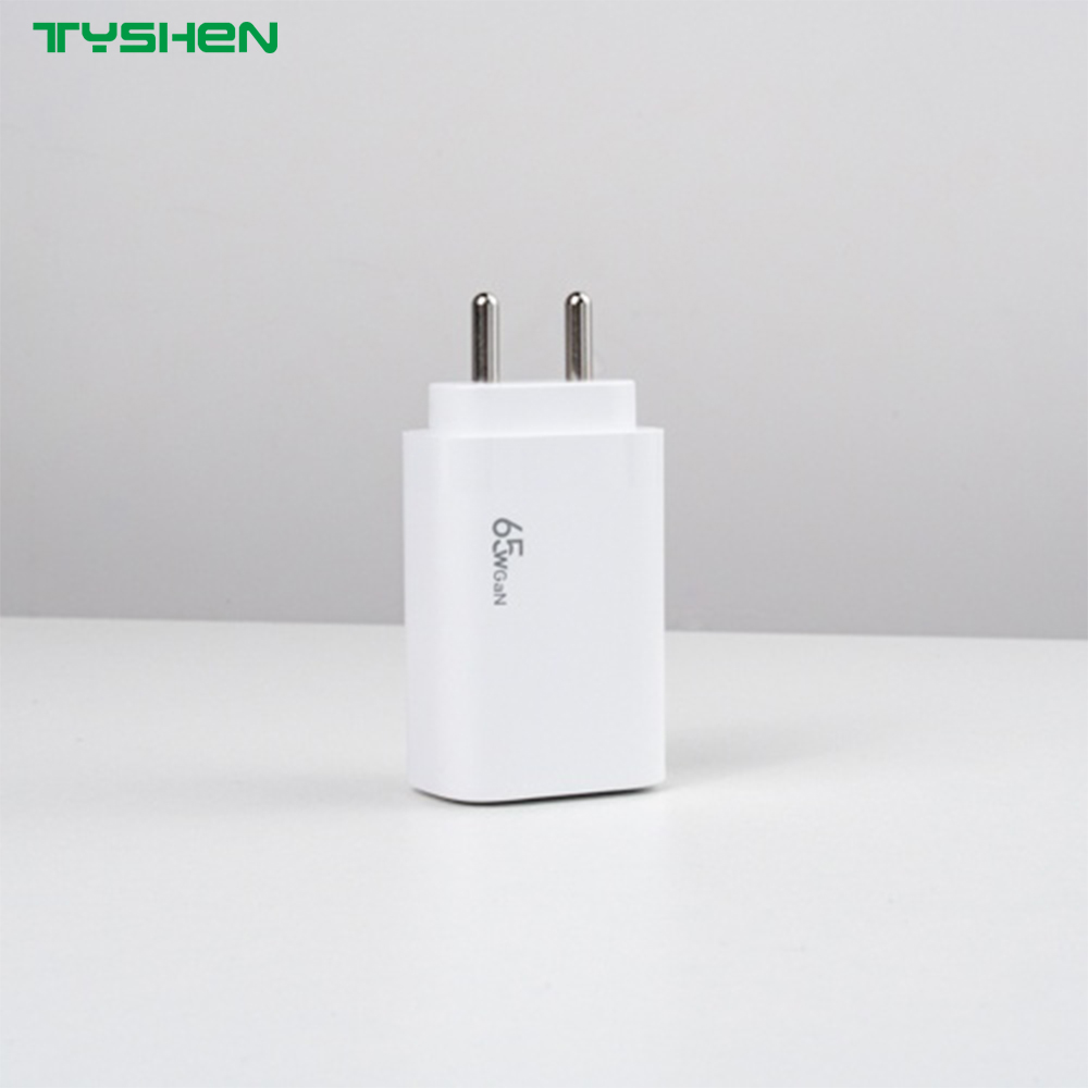 65W 3 Port USB-C Fast PD Wall Charger for Laptop/Phone EU/US/KR/Th/UK/IN/AU Plug