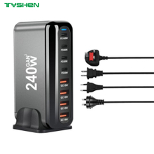 GaN 260W Desktop Charger Station PD100W For MacBook Laptop Us/EU/Au/Kr Fast Charger