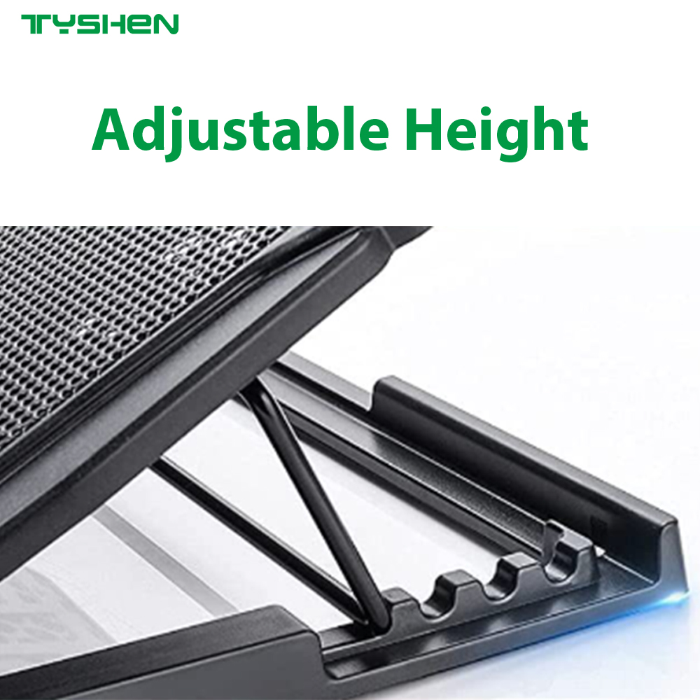 Laptop Cooling Pad with 6 Fans and Anti-Slip Adjustable Stand