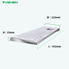 Ultra Slim Aluminum Wired 110 Keys Office Keyboard for Desktop Computer