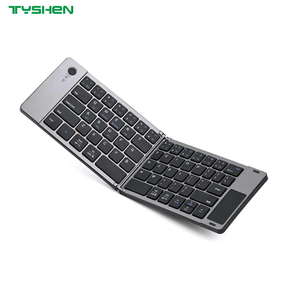 Wholesale Foldable Bluetooth Keyboard with Touchpad Auto Sleep Portable
