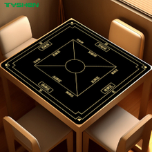 Unstitched Edge Custom Square Rubber Poker Game Mat For 4 Players Entertainment