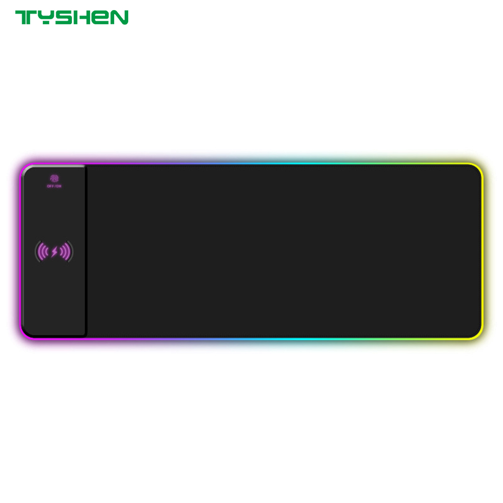 15W Fast Wireless Charging RGB Gaming Mouse Pad with Custom Logo