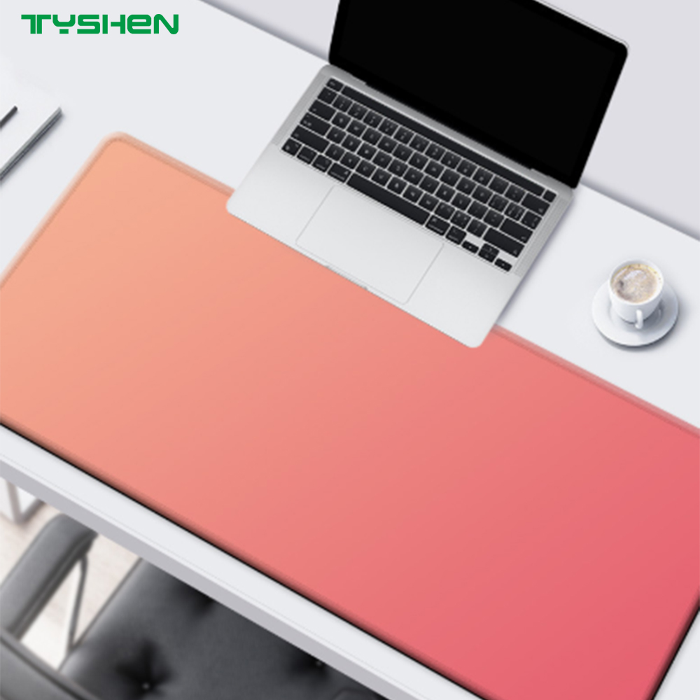 Gradient Mouse Pad with Stitched Edge and Anti-Slip Rubber Base Custom Size