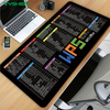 600×300mm Office Mouse Pad with Shortcut Keys and Anti-Slip Base