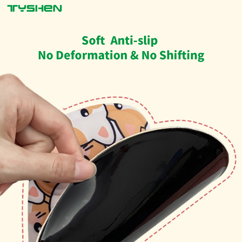 Ergonomic Silicone Gel Wrist Rest Mouse Pad with 20MM Raised Support