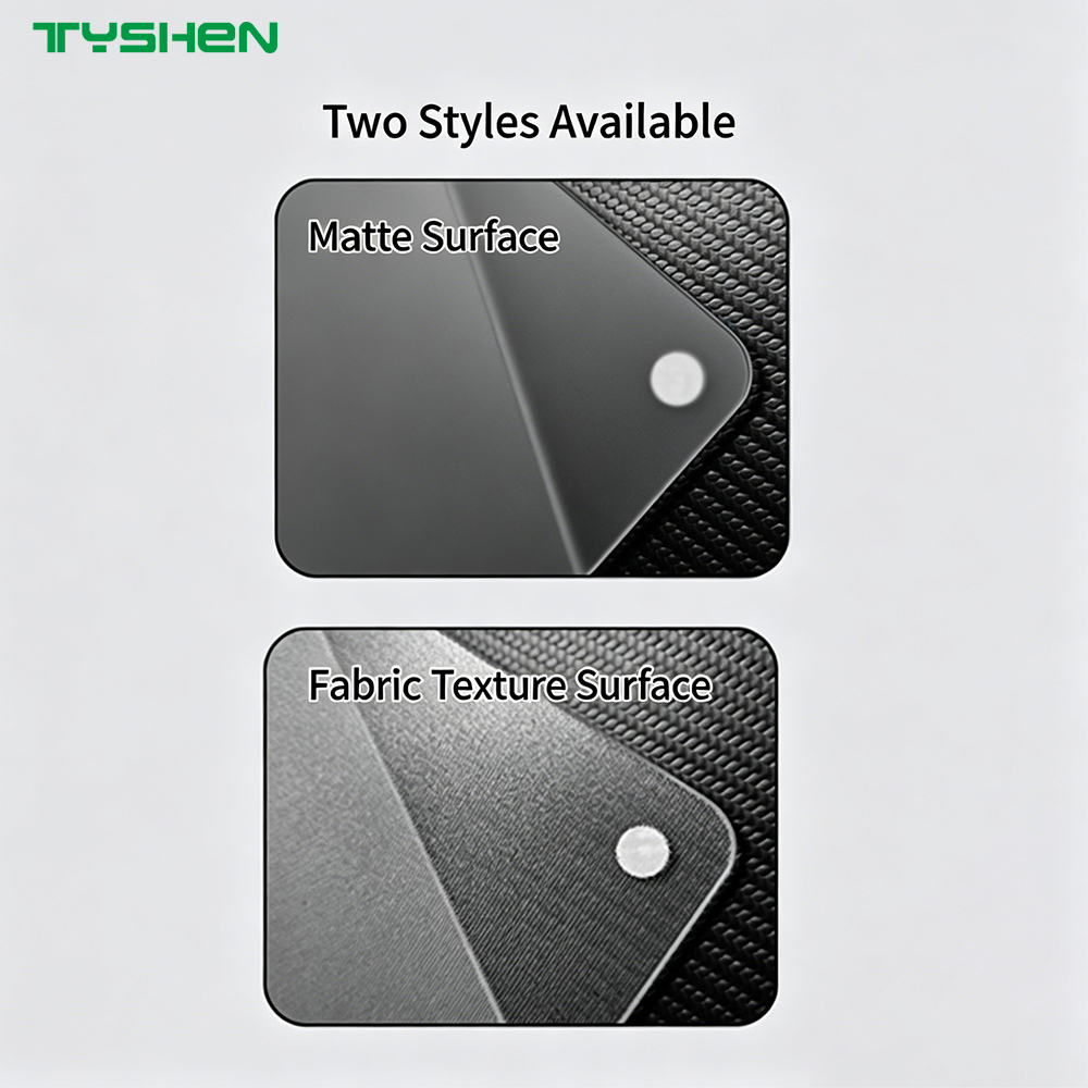 Frosted Round-Edge Glass Gaming Mouse Pad 360×300×3.2MM with Anti-Slip Base
