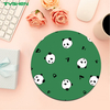 Stitched Edge Anime Round Mouse Pad 200mm with Anti-Slip Rubber Base
