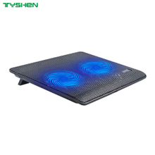 Wholesale Dual Fan LED Quiet USB Powered Slim Laptop Cooling Fan