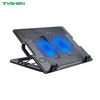 Powerful Dual Fan Quiet Laptop Cooling Fan with Adjustable Metal Stand