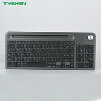 Wireless Keyboard with Multi-Device Control and Control Knob