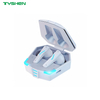 TWS Wireless Headset with Gaming Style Charging Case Bluetooth 6.0 Audio