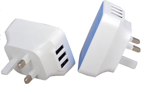 High Quality USB Power Adaptor with 3 USB Ports Output
