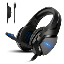 Free Shipping′ S Items Electronic 2021 New Style Gaming Headset Gamer with Metal Steel Headband RGB LED Noise Cancelling Microphone Cool Headphone for PS4