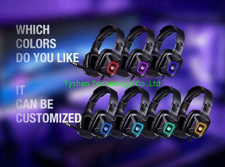 Game Esports RGB Breathing Lamp Headset Microphone Active Noise Reduction