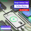 Magsefe&Wired 2 in 1 Power Bank with 4 Cables&Flash Light